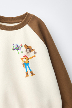 ZARA КОМПЛЕКТ С СВИТШОТОМ И ДЖОГГЕРАМИ TOY STORY © DISNEY PIXAR, КОРИЧНЕВЫЙ