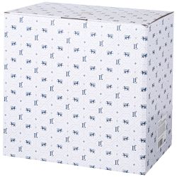 ТОРТОВНИЦА LEFARD "HERBAL" НА НОЖКЕ 28*23,5 СМ С ПЛАСТИКОВОЙ КРЫШКОЙ СИНЯЯ (КОР=6ШТ.)