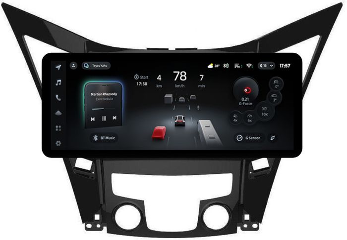 Магнитола для Hyundai Sonata 6 YF 2010-2013 (штатный усилитель) - Teyes CC4PRO монитор 12.3" 2K QLED + рамка 9, Android 13, Быстрейшая, Snapdragon 778G, ИИ, CarPlay, DSP, 4G SIM-слот