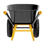 Тачка строительная, усиленная, объем 120 л, 350 кг, двухколесная, колесо 16х4.00-8 Denzel