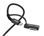 Usb Кабель-зарядка Hoco U142 2в1 Type-C на Type-C/MAG3 140W/240W 1.8м черный