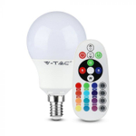 Лампа светодиодная V-TAC, E14, 3.5 Вт, RGB, SKU 2776