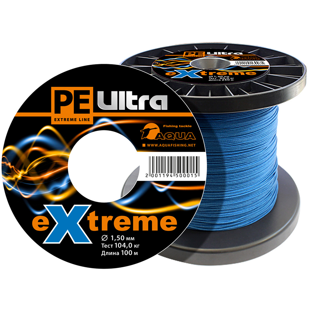 Плетеный шнур для рыбалки AQUA PE ULTRA EXTREME