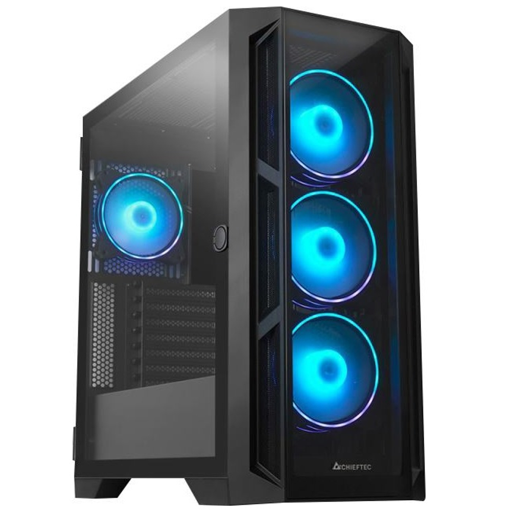 Корпус Midi-Tower Chieftec APEX TG, ARGB, E-ATX, Black (GA-01B-TG-OP)