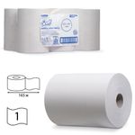Полотенца бумажные рулонные KIMBERLY-CLARK Scott, КОМПЛЕКТ 6 шт., Slimroll, 165 м, белые, артикул 6657