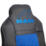 Чехлы MAN TGS (экокожа, синий)