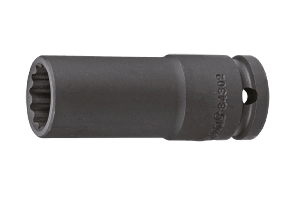 Ударная длинная головка 1/2" 15мм. 12 граней 84302M15