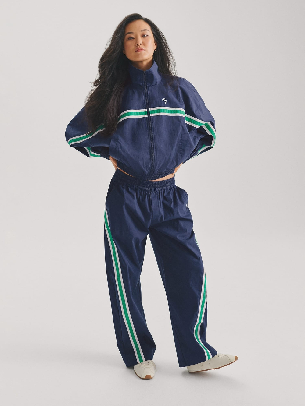 Спортивные брюки Gap × Malbon из текстурированного поплина. - GAP