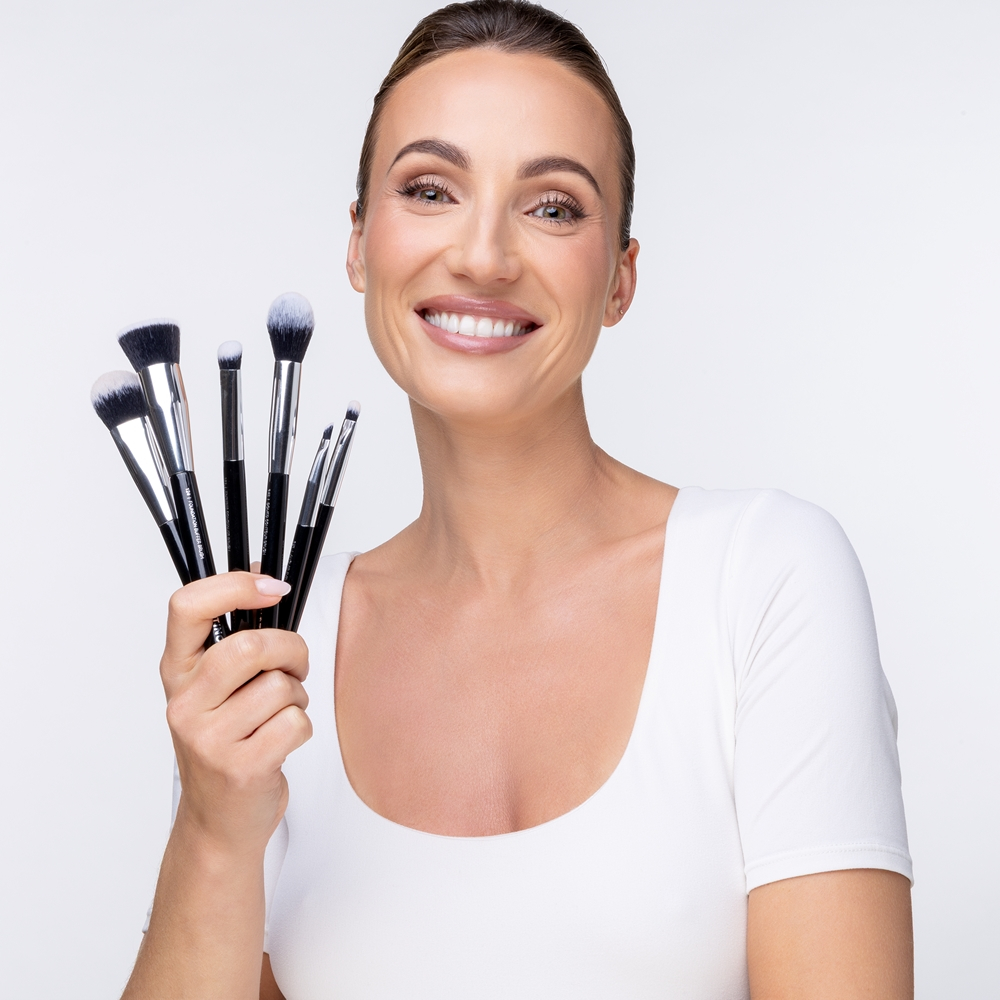 Notino Makeup Brushes Advanced Professional Make-Up Brush Set - Набор кистей с чехлом, 10 szt.