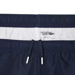 Мужские теннисные шорты Lacoste Printed Diamond Taffeta - blue navy/white