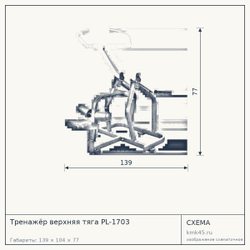 Тренажёр верхняя тяга PL-1703 — от 120 000 ₽