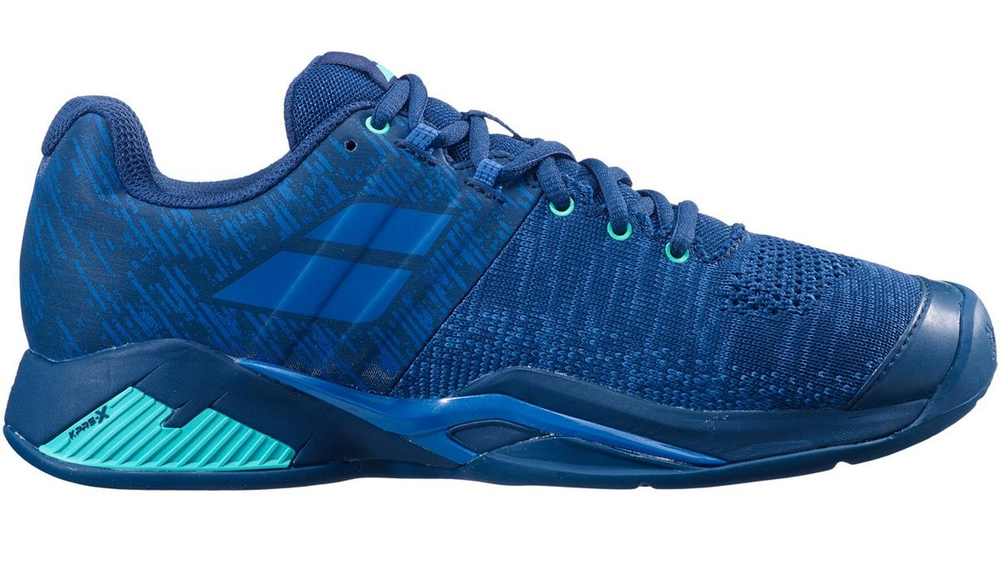 Meskie buty tenisowe Babolat Propulse Blast Clay Men - dark blue/viridian green
