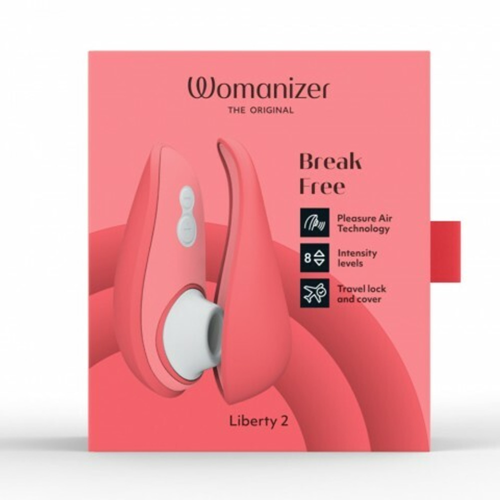 Бесконтактный клиторальный стимулятор Womanizer Liberty 2 розовый