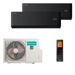 Мульти сплит-система Hisense на 2 комнаты (25+25 кв.м.) VIBE PRO CARBON