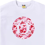 A Bathing Ape Bathing Ape Camouflage Graphic Футболка белый розовый