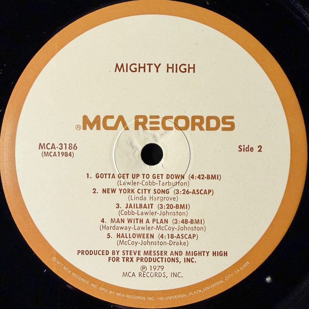 Mighty High ‎– Mighty High (США 1979г.)