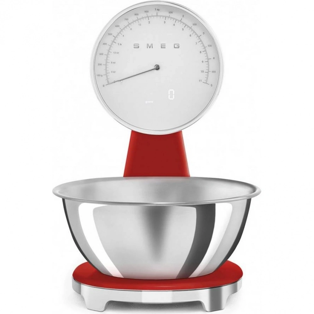 Весы кухонные Smeg KSF01RDWW красный
