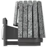 Дровяная банная печь Grill'D Cometa Vega 450 Long Max Stone Pro (Серпентинит)