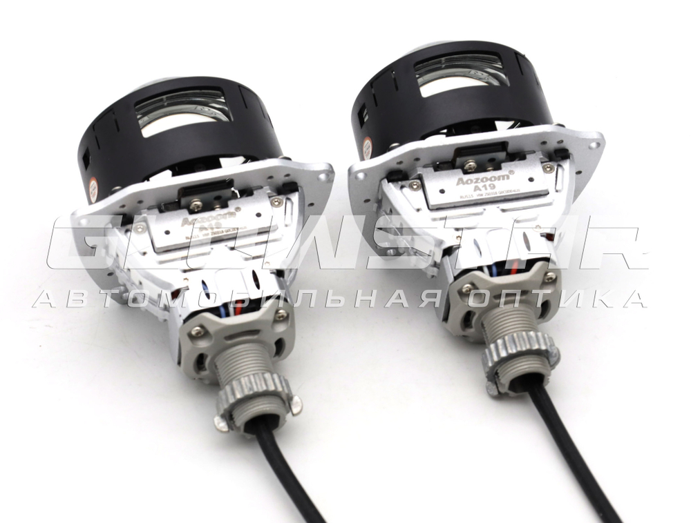 Билед модули Aozoom A19, 3.0 дюйма, 2 чипа, 5500K, 58W/50W, крепление 3R и съемное гаечное (комплект, 2шт)