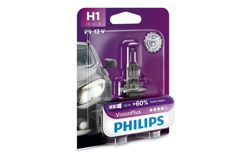 Лампа Philips 12V H1 55W Vision Plus
