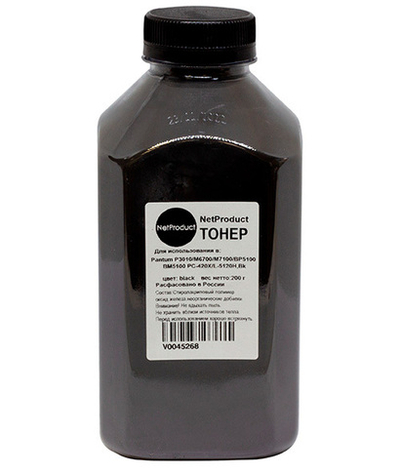 Tонер NetProduct для Pantum P3010/M6700/M7100/ BP5100/BM5100 TL-420X/TL-5120Н,Bk, 200г, банка