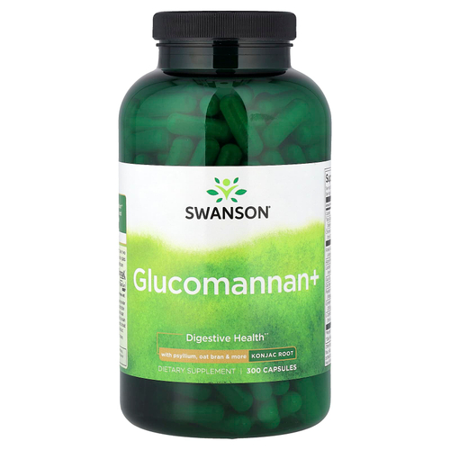 Swanson Vitamins, Глюкоманнан +, 300 капсул