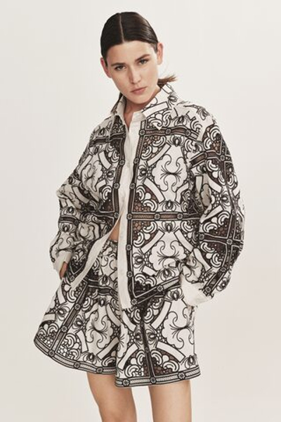 Жакет с вышивкой — короткая модель - H&M