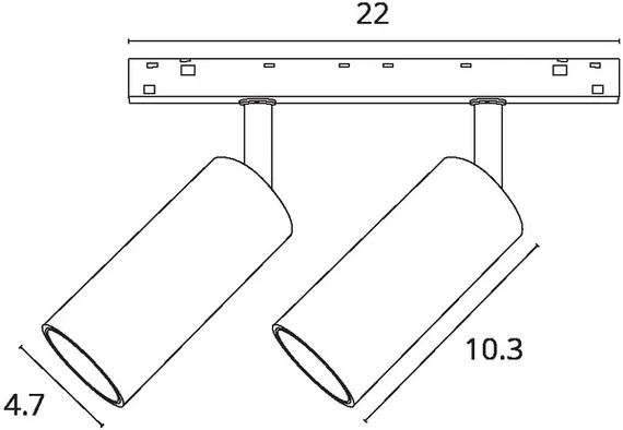 Трековый светильник Optima A7260PL-2BK Arte Lamp