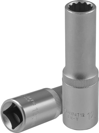 S04HD4712 Головка торцевая глубокая 12-гранная 1/2"DR, 12 мм