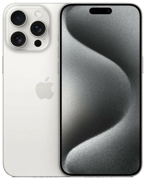 Смартфон Apple iPhone 15 Pro Max 256 ГБ (nano-SIM и eSIM), Белый титан | White Titanium