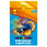 Карандаш акварельный в наборе заточенный 8х18 цв, Лео LBSWP-18