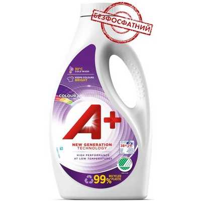 Жидкий порошок A+ NEW Generation Technology color гель для цветного 1,52 л (Из Финляндии)