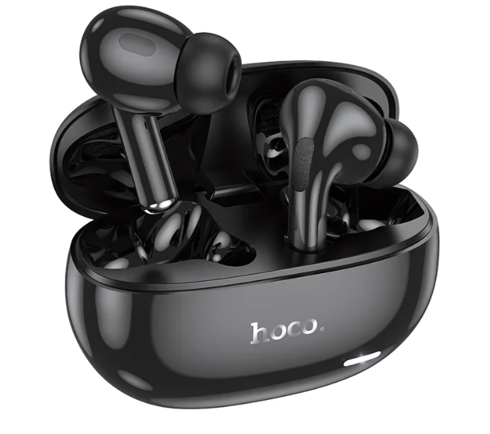 Bluetooth - гарнитура HOCO EW60 Plus ANC, TWS вакуумные, BT5.3, 30/300mAh Black