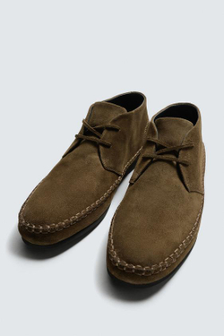 ZARA Х AARON LEVINE КОЖАНЫЕ ТУФЛИ VIBRAM®, БРОНЗОВЫЙ