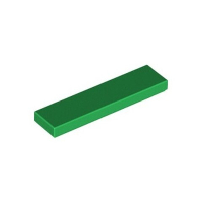 Lego Плоская черепица 1x4 (зеленая) 243128