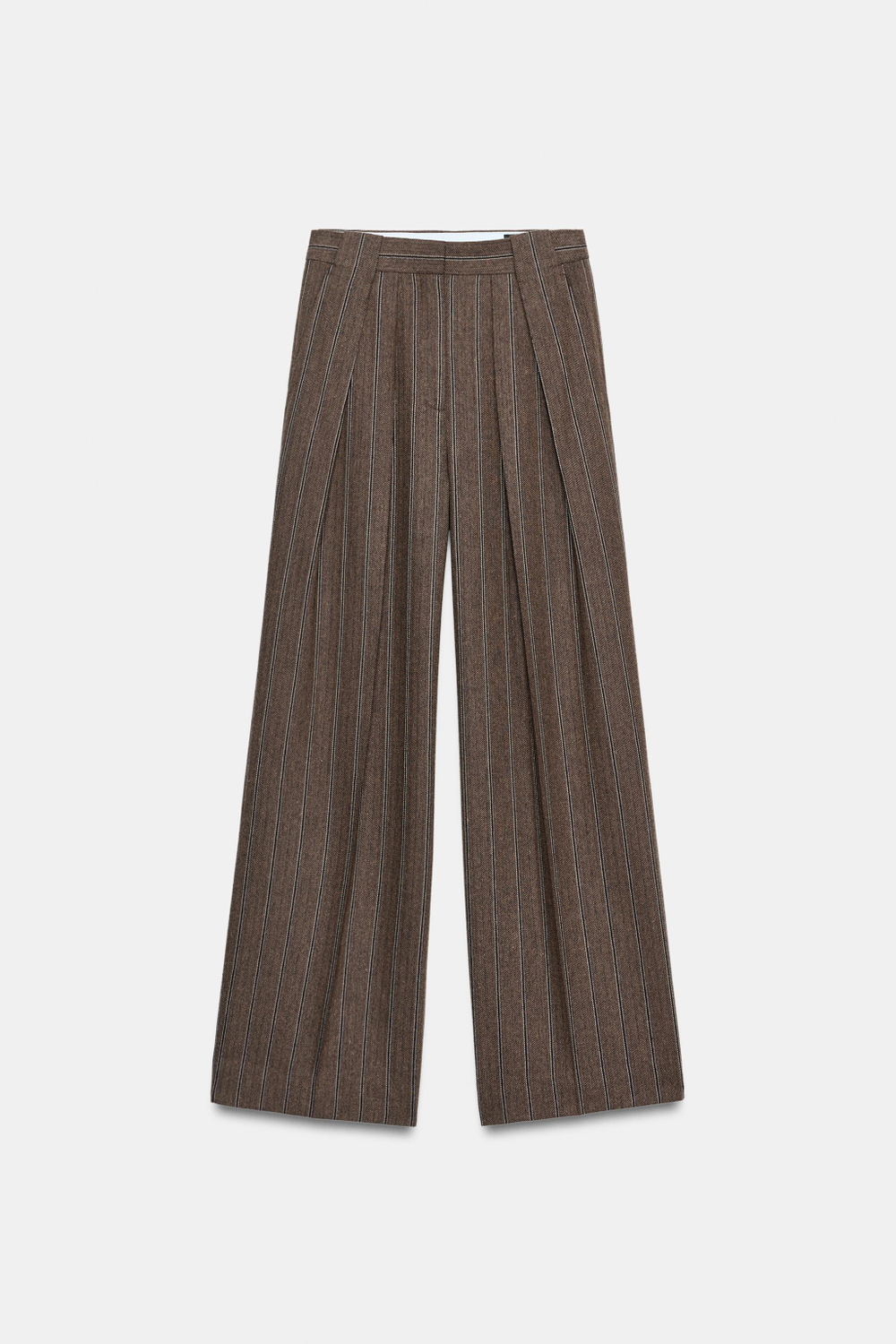 БРЮКИ В ЕЛОЧКУ В ПОЛОСКУ — ZW COLLECTION — ZARA