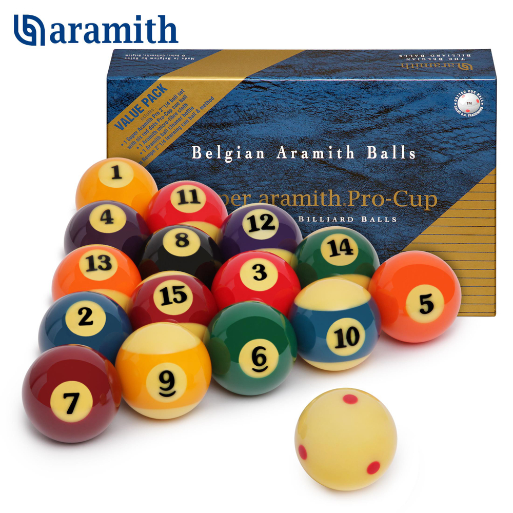 Шары для американского пула 57,2 мм "Super Aramith Pro-Cup Value Pack Pool"
