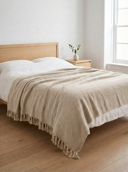 Velora Home Плед LUX Однотонный-2 кремовый цвет 200х230 100% Хлопок