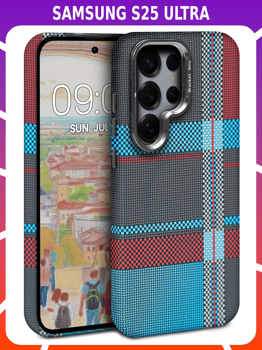 Дизайнерский чехол для SAMSUNG GALAXY S25 ULTRA с камерой-подставкой и MagSafe