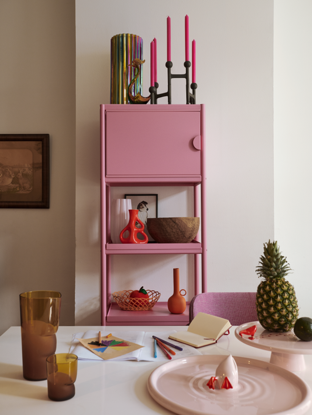 Блюдо Duffy Diving Duck Pink