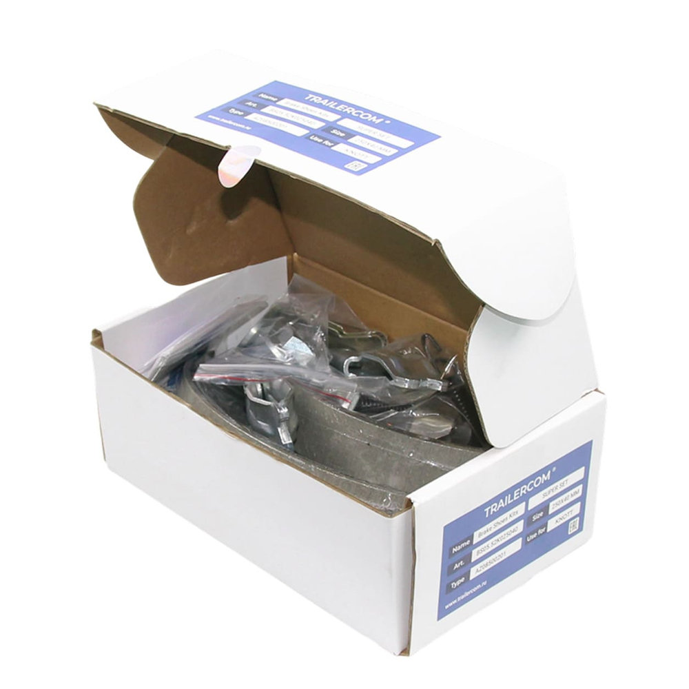 Комплект тормозных колодок 250x40 мм 01065 SUPER SET (тип KNOTT) Trailercom