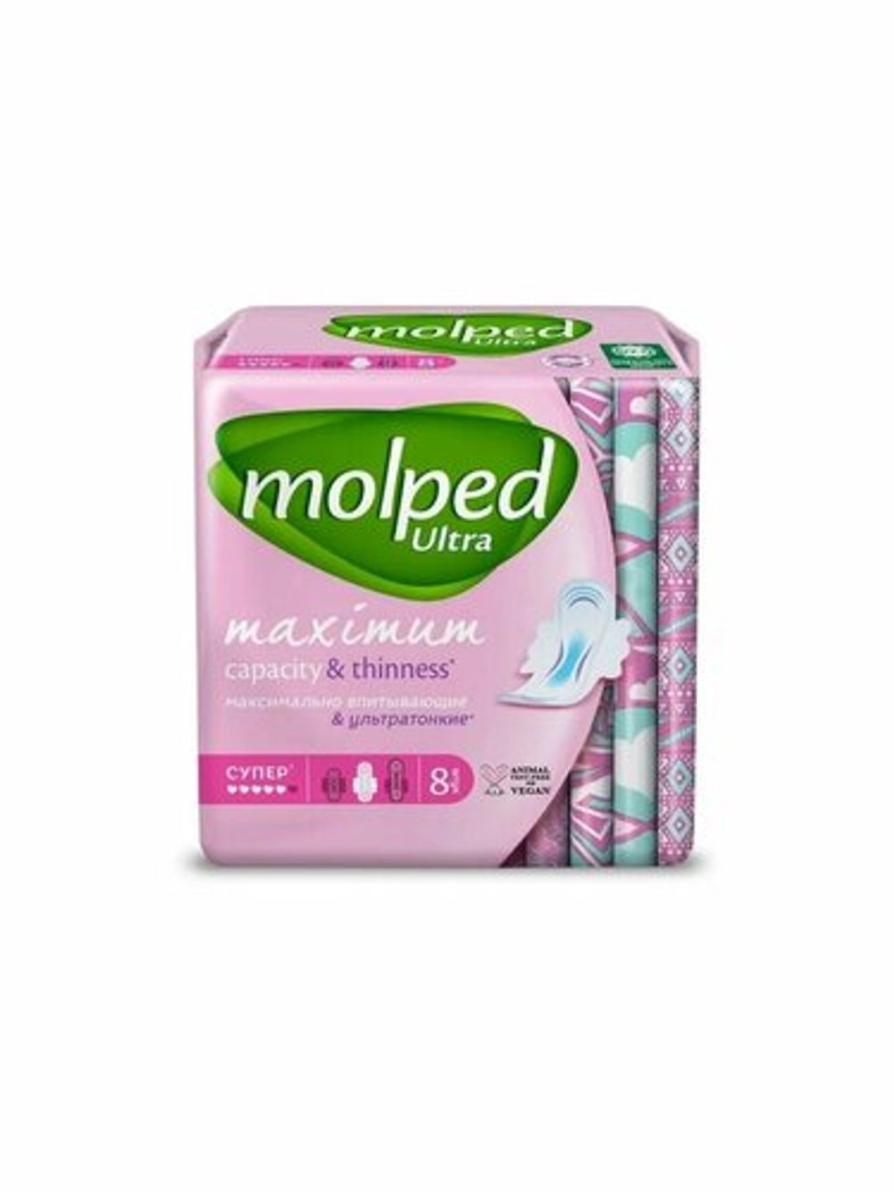 Прокладки Molped Ultra c крылышками Супер 8шт