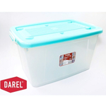 Ящик с крышкой ДАРЕЛ БОКС (DARELBOX) 75л на колесах 700*500*380 бирюзовый