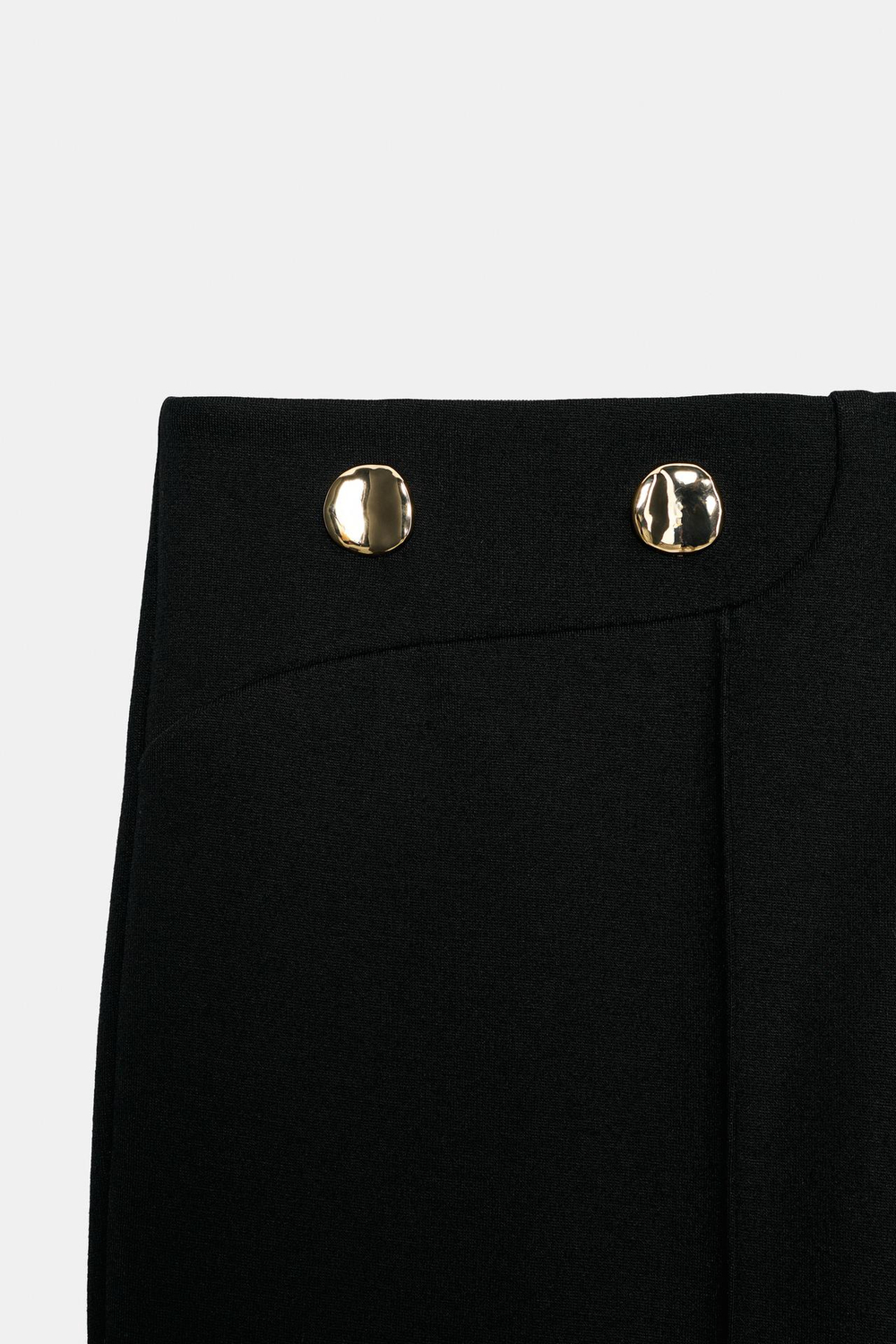 ZARA ЛЕГИНСЫ С ПУГОВИЦАМИ, ЧЕРНЫЙ