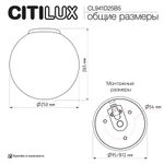 Citilux RON CL941D25B5 Потолочный светильник Чёрный
