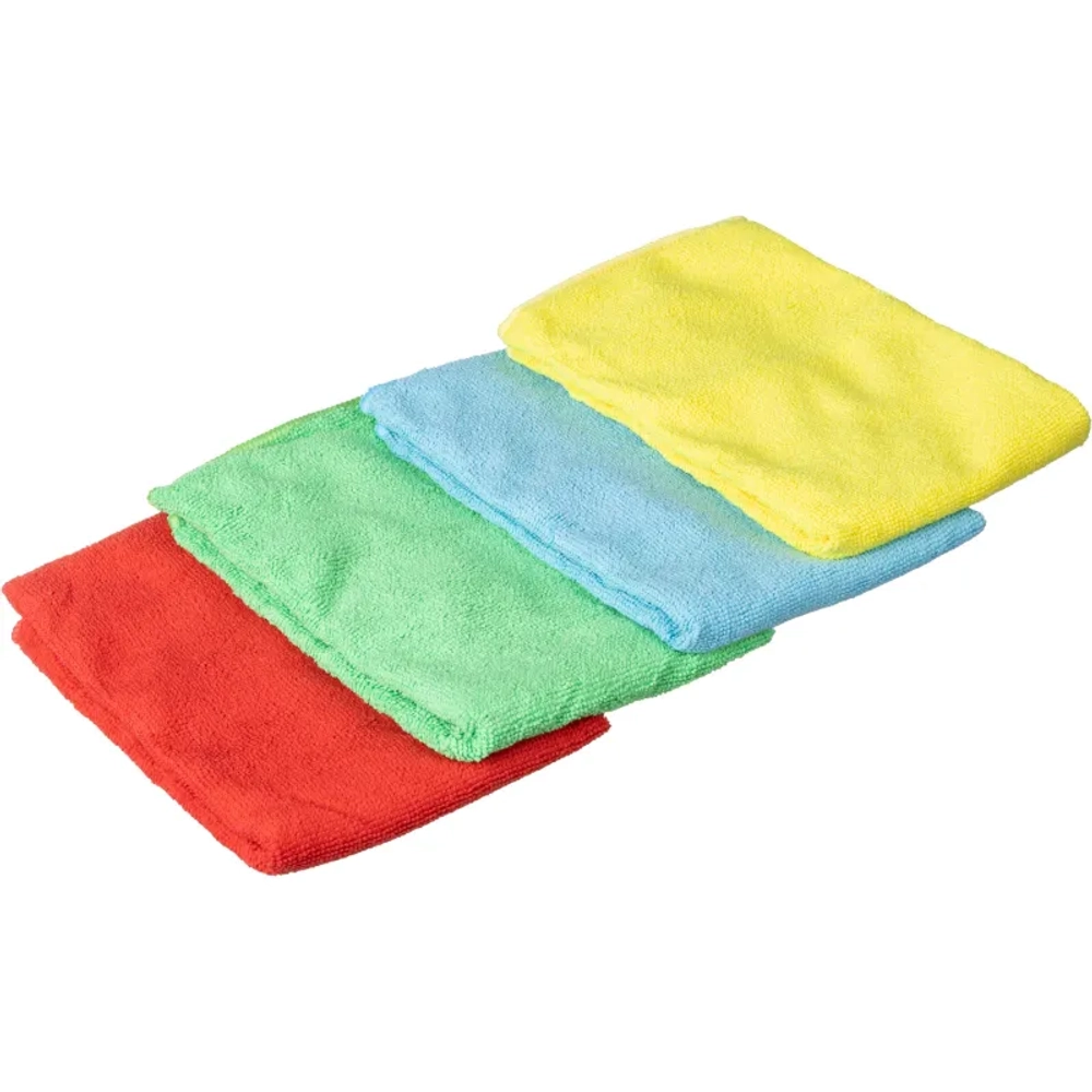 Салфетки хозяйственные Luscan микрофибра 40x40 см 220 г/кв.м (4 штуки в упаковке)