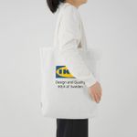 Шоппер IKEA EFTERTRADA (ЭФТЕРТРЭДА), Хлопок, Белый, 40x40 см