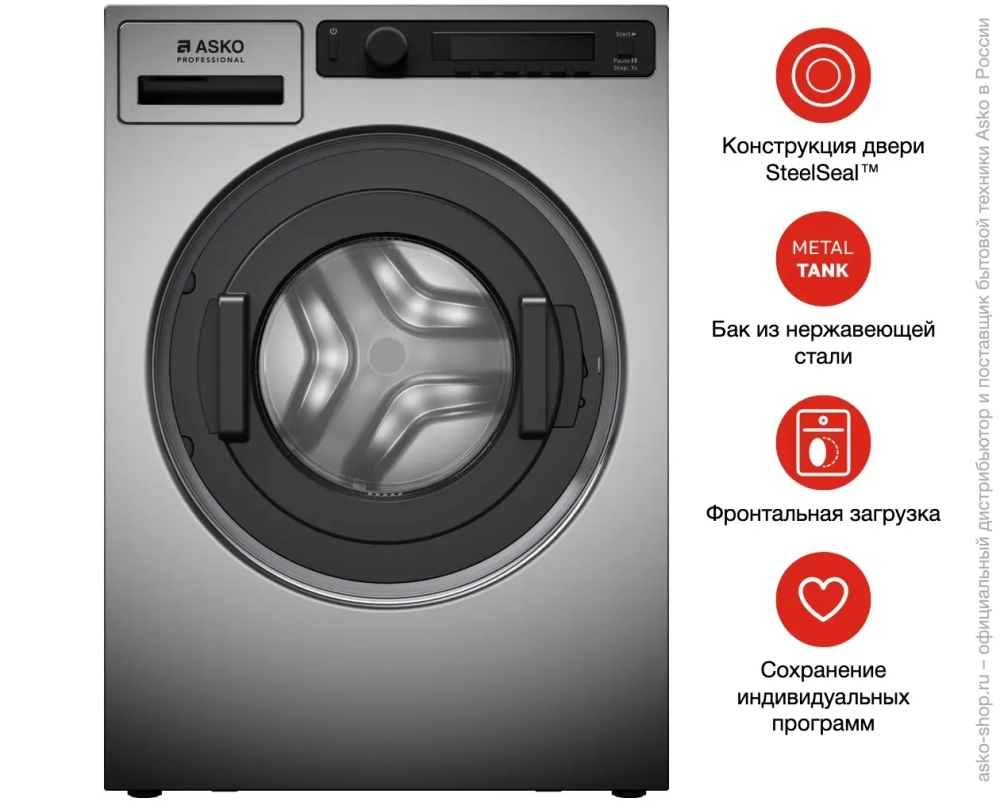 Профессиональная стиральная машина Asko WMC6743PB.T фото 19