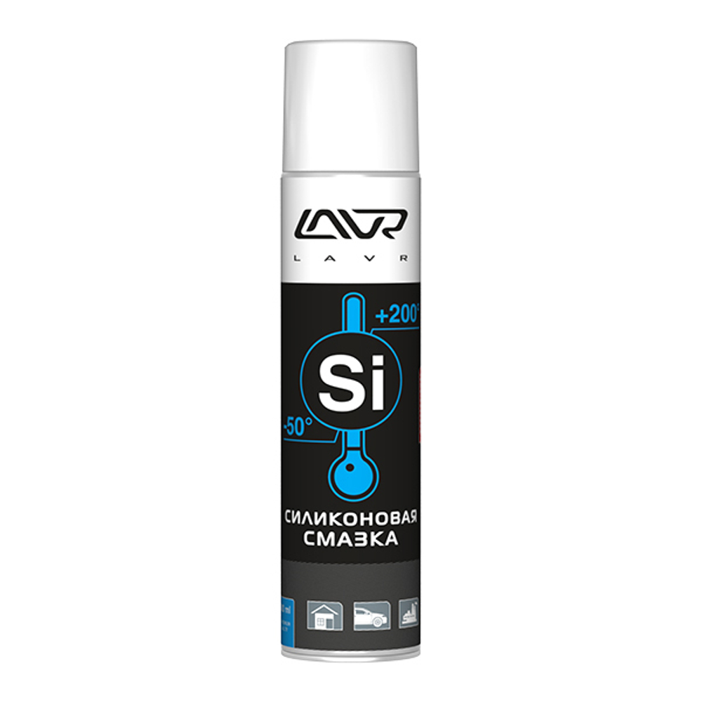 Силиконовая смазка LAVR Silicone spray 400 мл (аэрозоль) LN1543