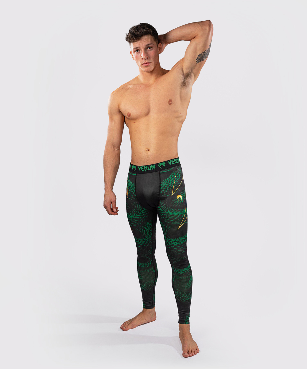 Тайтсы Venum Matupa Black/Green/Gold